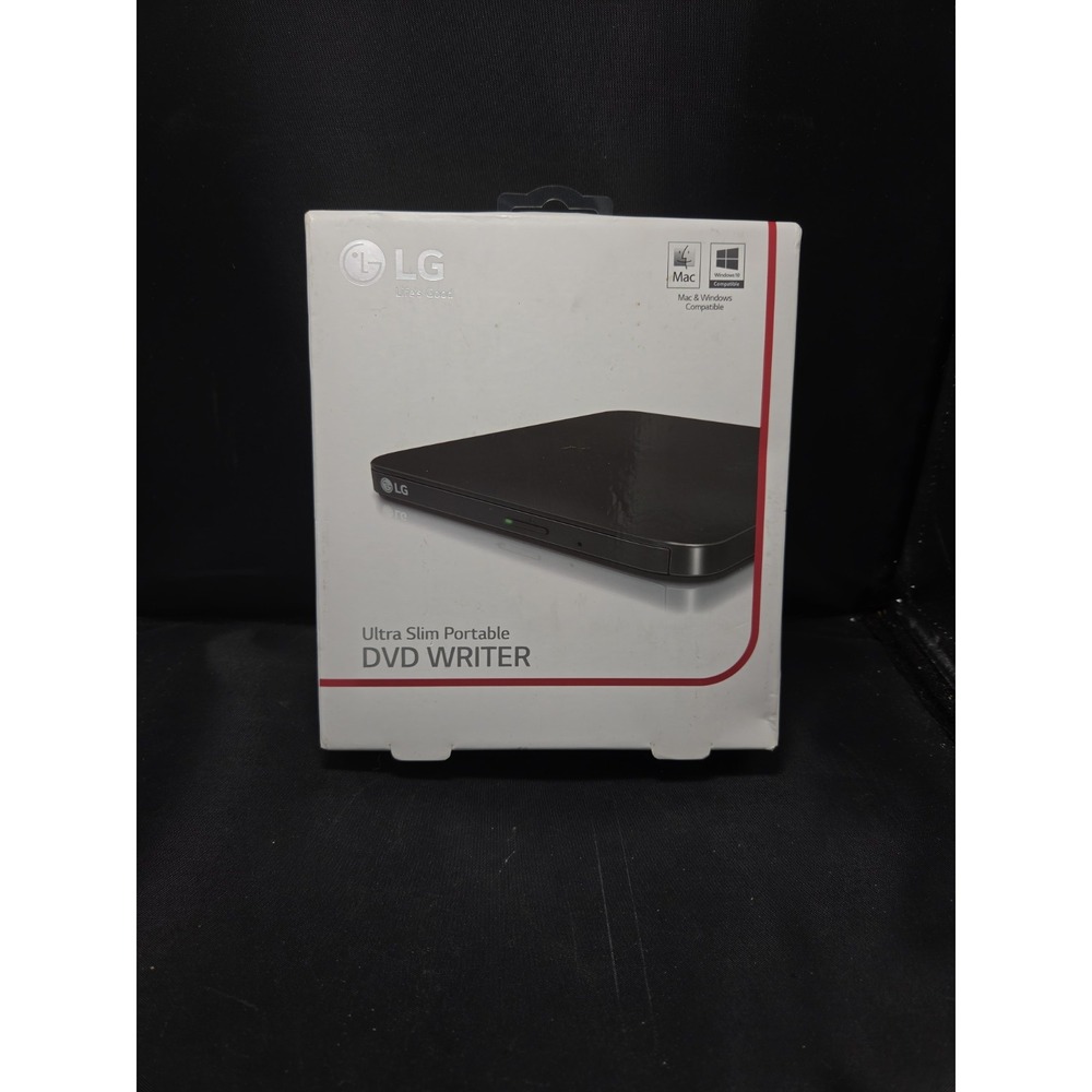 LG Portable External DVD/RW Drive - Black (SP80)